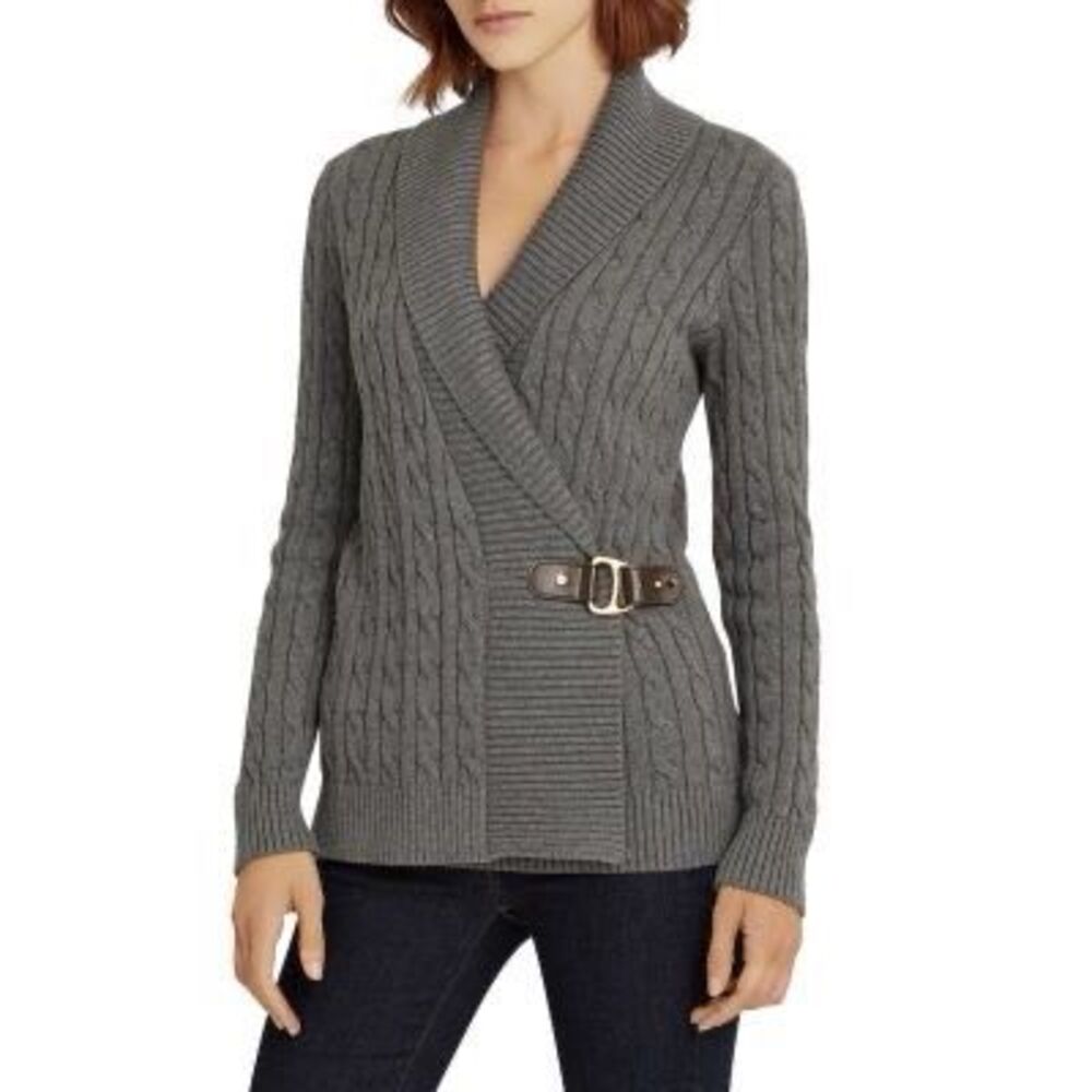 Ralph Lauren Gray V-Neck Sweater